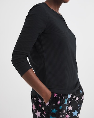 Pretty Secrets Fleece Henley Pyjama Set