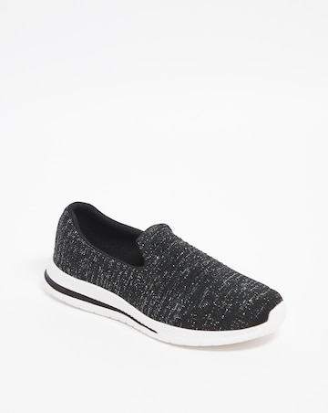 Diamante Slip On Leisure Shoe E Fit