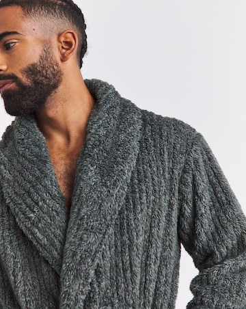 Marl Clipped Dressing Gown