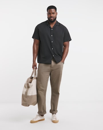 Jack & Jones Breeze Linen Blend Resort Shirt - Black