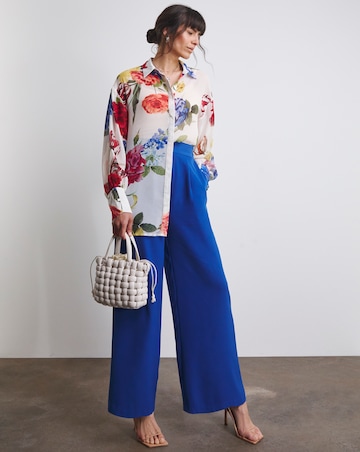 Joanna Hope Oversized Chiffon Shirt