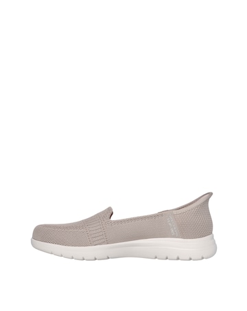 Skechers Taupe Slip In On The Go Shoe -Standard Fit (D)