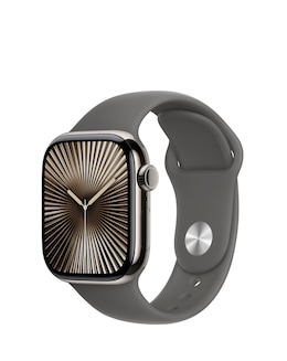 Apple Watch Series 10 GPS/Cellular 46mm Natural Titanium Case, Sport Band - M/L