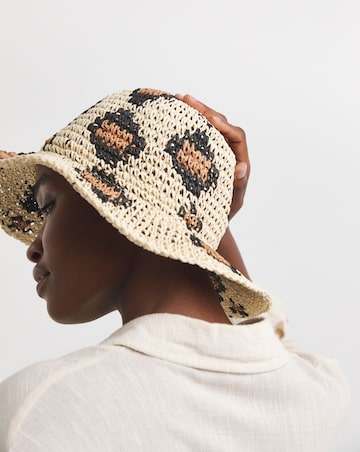 Leopard Print Fedora Hat