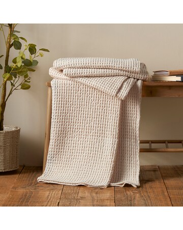 Pineapple Elephant Jaipur Waffle Cotton Throw