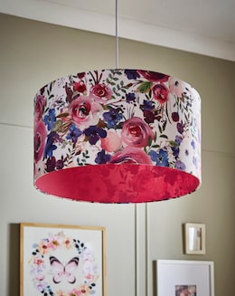Julipa Peony Printed Easy Fit Light Shade 50cm