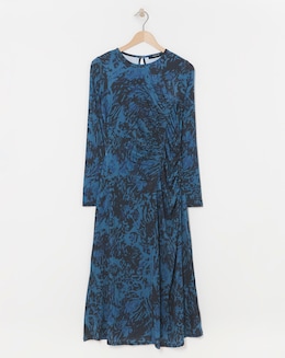 Ruched Seam Detail Midi Dress