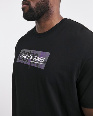 Jack & Jones Graffiti Logo T-Shirt 5 Pack - Multi