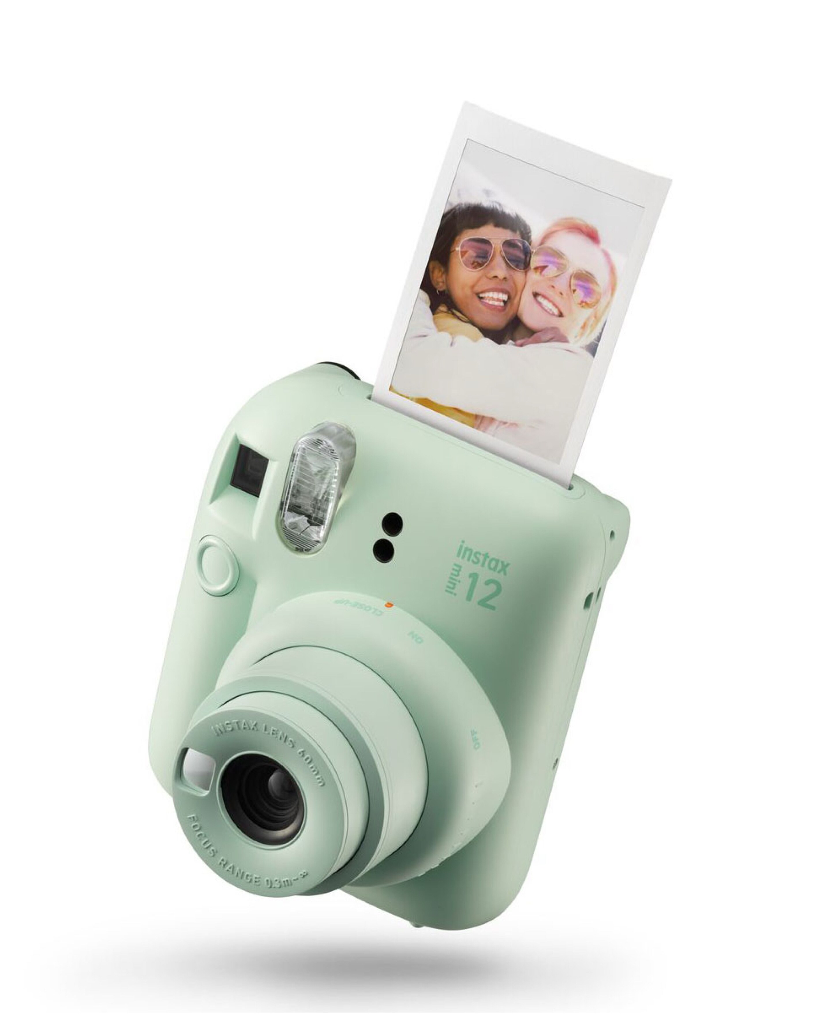 Fujifilm Instax Mini 12 Mint Green Camera + Shot Film + Case +