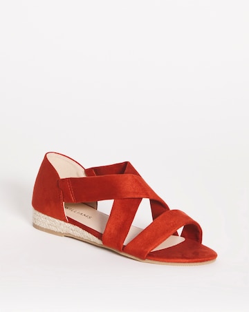 Sonya Multi Strap Espadrille Wide E Fit