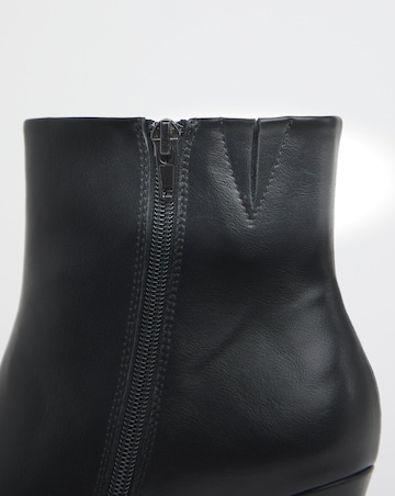 Sabine Ankle Kitten Heel Boots - Wide Fit (E)