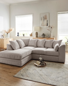 Ferguson Jumbo Cord Left Hand Chaise Sofa