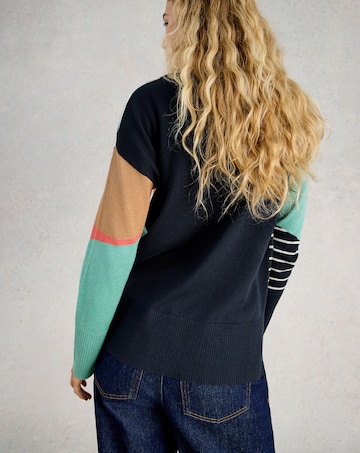 White Stuff Olive Abstract Jumper