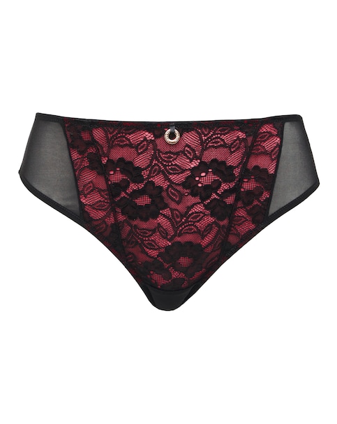 Simply Be Open Back Lace Brazilian Brief