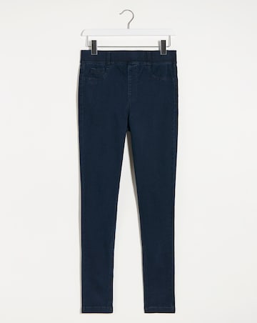 Simply Be Amber Dark Indigo Pull On Skinny Jeggings