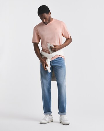 Union Garment Dyed Relaxed Fit T-Shirt- Washed Coral