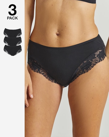 Pretty Secrets (3 Pack) Midi Brazilian Knickers