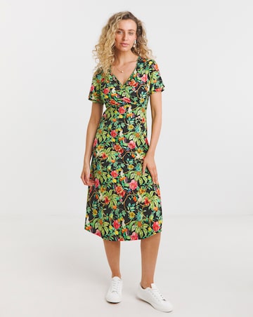 Joe Browns Pretty Parrot Jersey Midi Dress