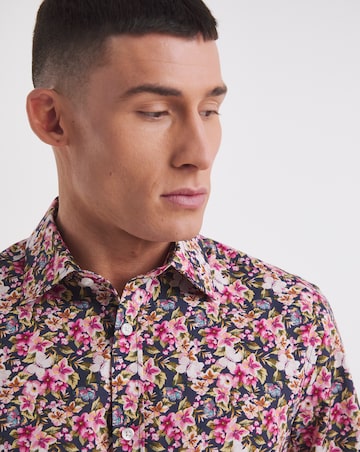 William Hunt Print Formal Shirt