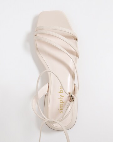 Rosalina Strappy Multi Wear Flat Sandals Ex Wide Fit