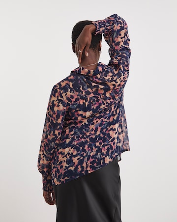 Sheer Long Sleeve Shirt