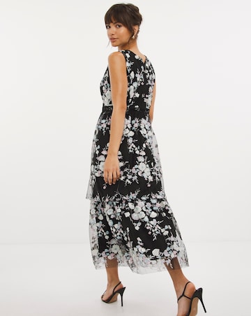 Joanna Hope Sequin Tiered Prom Maxi Dress