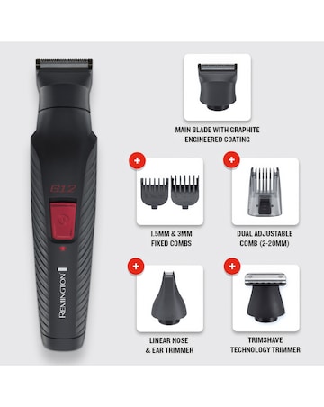 Remington G12 Graphite Series 12in1 Multi-Grooming Kit PG2120