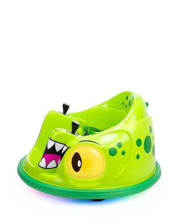 Xootz Kids Electric Dinosaur Bumper Car Ride-On - Green