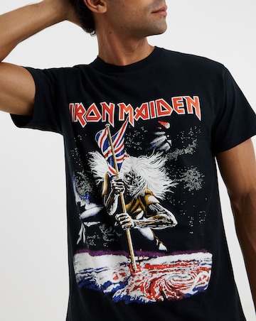 Iron Maiden Front/Back Graphic Band T-Shirt - Black