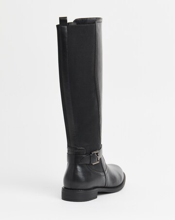 Fala Leather Elasticated Riding Boots - Wide Fit (E) & Super Curvy Calf