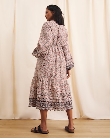 Anise Reine Broderie Hem Dress