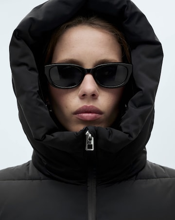 Mango Quilted Anorak Puffer with Hood