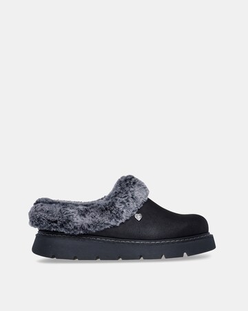 Skechers Keepsakes Lite Vegan Leather Slipper with Faux Fur - Standard Fit