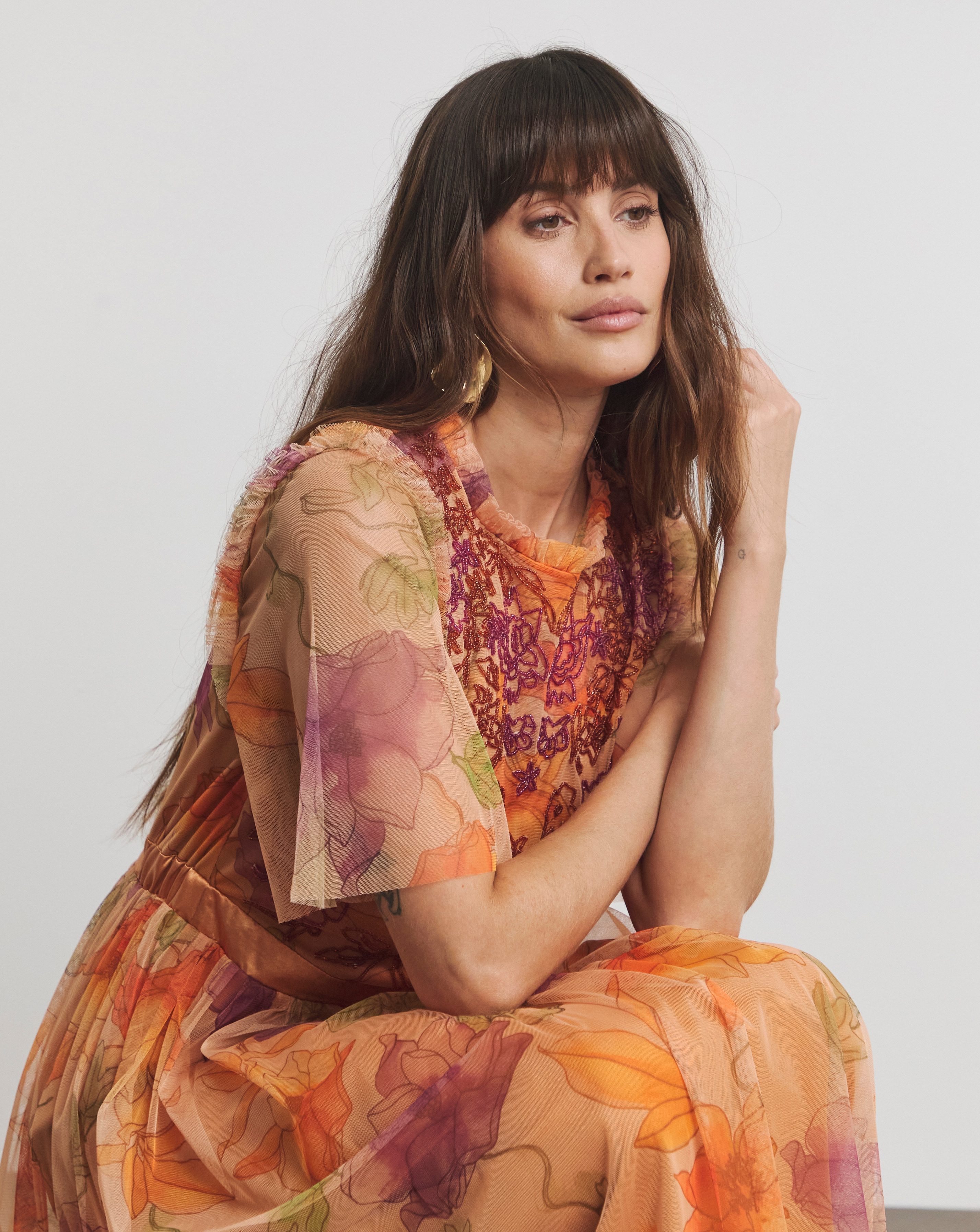 Joanna Hope Mesh Beaded Maxi Dress | Ambrose Wilson