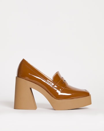 Terrassa Platform Loafer Heeled Shoes - Wide Fit (E)