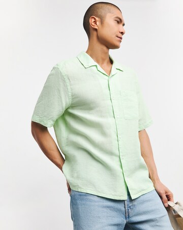 Calvin Klein Short Sleeve Linen Shirt