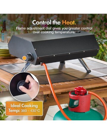 VonHaus Gas Pizza Oven with Accessories