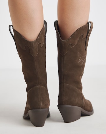 Hydra Embroidered Leather Western Boots - Extra Wide Fit (EEE) & Standard Calf