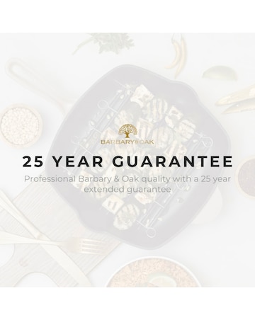 Barbary & Oak Nattura 26cm Cast Iron Grill Pan Beige