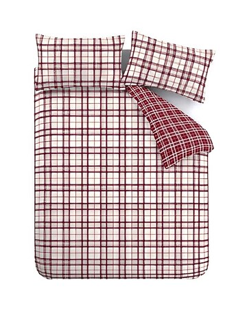 Catherine Lansfield Kelso Check Duvet Cover Set