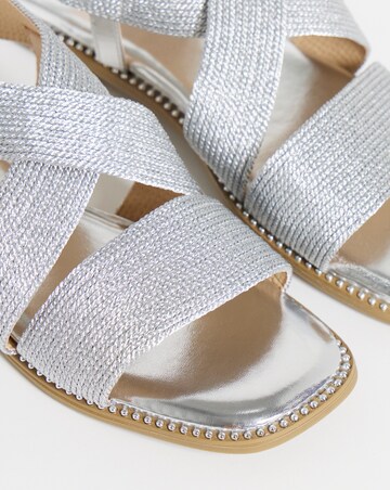 Janna Elasticated Flat Sandals - Extra Wide Fit (EEE)