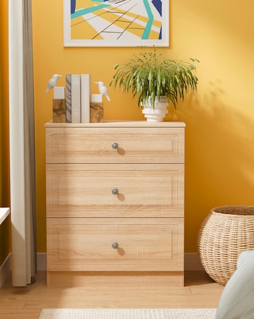 Richmond Ready Assembled 3 Drawer Chest