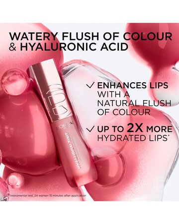 LOreal Paris Hyaluron Tint Lip Stain Serum, Hydrating Lip Stain, 601 Worth It