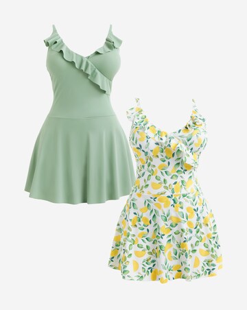 Value 2 Pack Ruffle Swimdresses