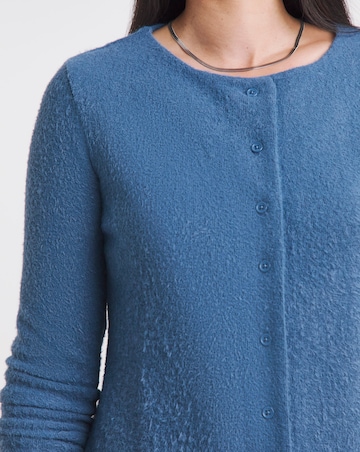 Blue Brushed Soft Touch Cardigan