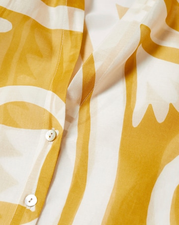 Mango Pufed Sleeve Printed Shirt