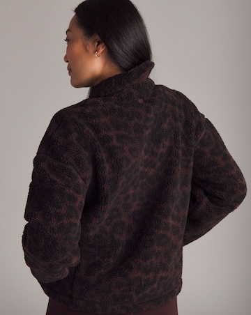 Sweaty Betty Plush Collared Printed Fleece