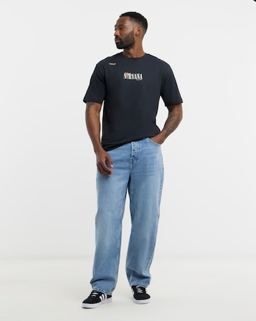 Only & Sons Nirvana Back Graphic T-Shirt - Black