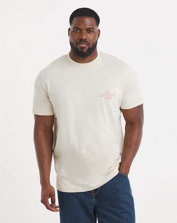 Jack & Jones Sanremo Back Print T-Shirt - Off White