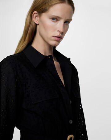 Mango Shirly Broiderie Anglaise Mini Shirt Dress